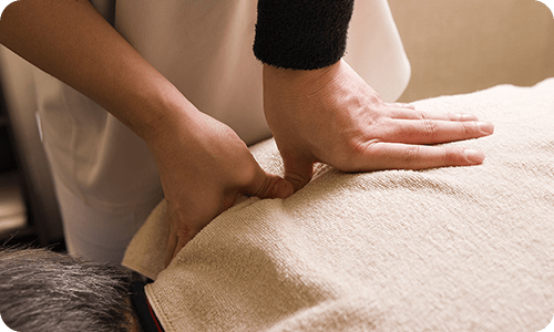 痛めた部位だけでなく体全体のバランスをみる根本治療